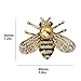 ZUOZUOYA Honey Bee Brooches,Gold Tone and Mother of Pearl Brooch