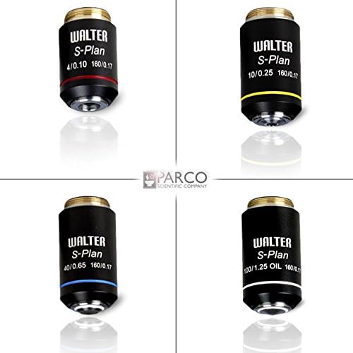 Parco Scientific PBO-R14 4X,10x,40x,100x Semi-Plan Achromatic DIN Objective Lens