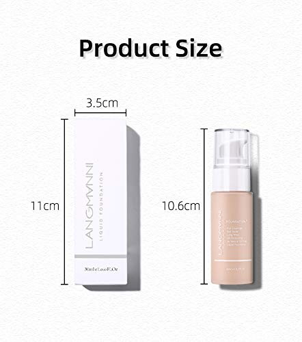 Langmanni Makeup Foundation Liquid Natural Concealer Brighten Skin Color Waterproof Sweatproof cosmetic Concealer (#05 Sand) - Thumbnail 6