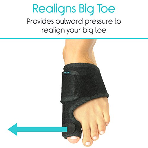 Vive Bunion Splint [Pair] Toe Straightener & Corrector Brace Pad for