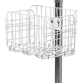 CTA Digital Add-On Basket with Ring Clamp for Tablet Floor Stands, Compatible with PAD-AFS, PAD-CGS, PAD-SCGS, PAD-SCGS9, PAD-HFS, PAD-SHFS, PAD-GFS, PAD-SGF, PAD-UAFS