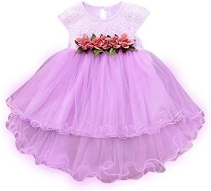 Baby Girls Dresses, Toddler Baby Girls Floral Printing Dress Princess Party Wedding Tulle Dresses