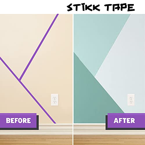 STIKK Painters Tape 3pk Purple Painter Tape 1 Inch X 60 Yards