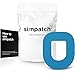 SIMPATCH Adhesive Patch for OmniPod - Pack of 25 - Multiple Colors Available (Blue)