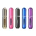 ProcellaTech 5 Pack Mini Refillable Empty Perfume Atomizer Bottle for Travel Spray Scent Pump Case 5ml,Multicolor