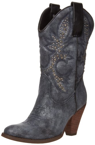 Very Volatile Women's Arienette Bootie,Navy,8 B US