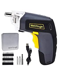 Uniteco - Destornillador inalámbrico recargable de 3,6 V, 1300 mAh, Li-ion-LED, USB, enchufe doméstico, taladro recargable Diver S008