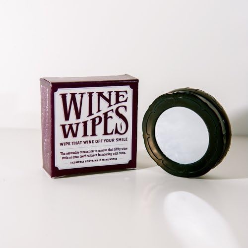 Wine Wipes, Red Wine Stain Remover, 2 Compacts with 30 Wipes