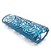 Lucklybestseller Metal Lighter Case Cover Holder Hollow Design for BIC Full Size Lighter J6 (Rose Hollow-Blue)thumb 4