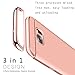 For Galaxy S6 Edge Plus Case,JOBSS Hybrid Luxury Shockproof Armor Back Ultra-thin Case Cover Removable case for Samsung Galaxy S6 Edge Plus Rose Gold