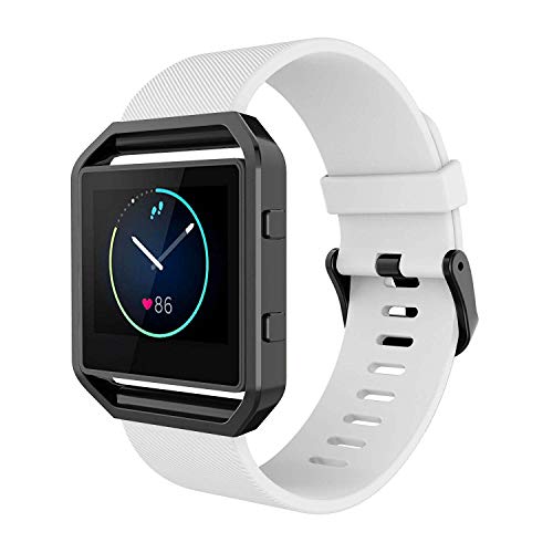 fitbit blaze white band