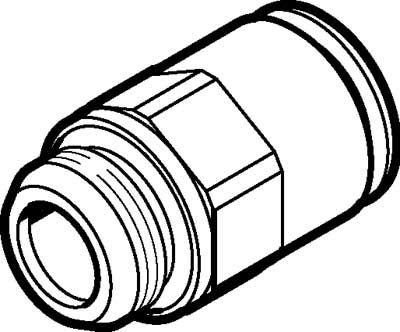 Festo 558664 Model NPQM-D-G14-Q6-P10 Push-In Fitting (Pack of 10)