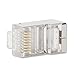 Postta Shielded RJ45 CAT5E CAT6 Crimp Connector 8P8C STP Gold Plated Ethernet Network Cable Plug 50 Pieces