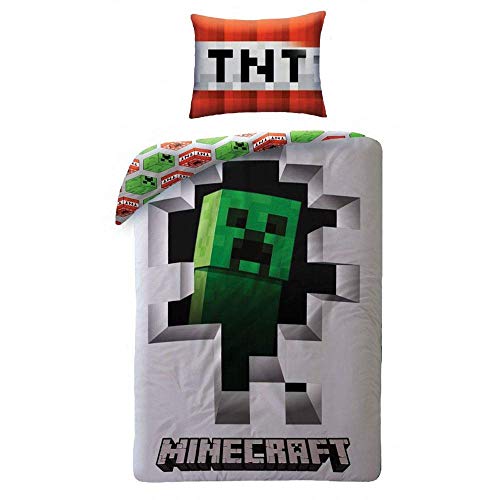 Minecraft Dynamite Single Duvet Cover Officially Licensed