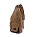Canvas Chest Pack Crossbody Bag Classic Fashion Vintage Canvas Casual Chest Bag Rucksack Hold Iphone, Ipad and Samsung