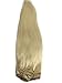 Licoville Blonde Clip in Hair Extensions Human Hair, 15 Inch Short #60 Platinum Blonde Real Hair Extensions Clip in Double Weft 70g 7pcs Seamless Blonde Remy Hair Extensions for Women
