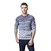 AOWOFS Men's Casual Knitted Sweater Crewneck Long Sleeve Gradient Color Slim Fit Pullover