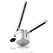 Stainless Steel Potato Ricer by White Ladle - Useful as Fruit Juicer, Baby Food Press and Cauliflower Puree - Commercial, Large Capacity and Heavy Duty - Silicone Handles for Comfort - Dishwasher Safe