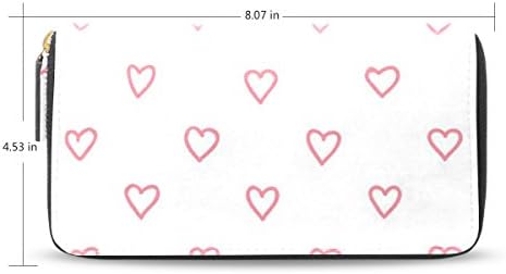 Women Long Credit Card Holder Zipper Clutch Wallet Purse, Hello Kitty