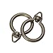 TOOGOO(R) 14 pcs Curtain Rod Rings with Eyelet---Bronze Color