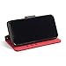 SafeSleeve EMF Protection Anti Radiation iPhone Case: iPhone X and iPhone Xs RFID Card Holder Blocking Wallet, Adjustable Stand Cell Phone Case, Vegan Leather for Women & Men (Red)