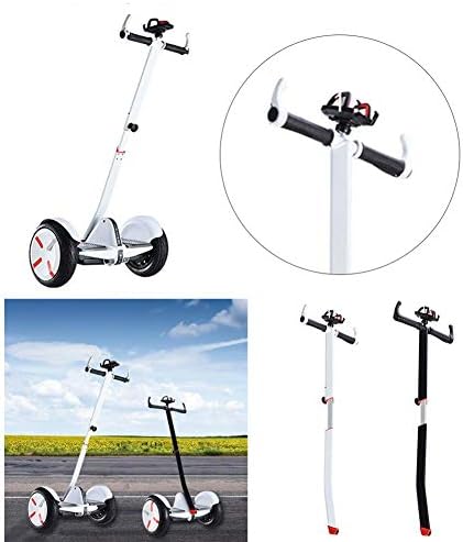 Ecisi Guidon réglable pour Scooter Segway miniPRO miniLITE Ninebot S avec Support pour téléphone, Guidon de Scooter Amovible pour Scooters Auto-équilibrés, Balance Hoverboard