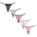 Ayaya Sexy Lace Lingerie T-back Thongs Pack of 5 (S, Muti-color)