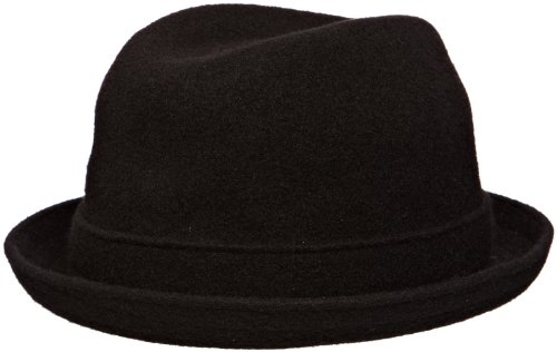 Kangol Men's Wool Player Cap, Black, Medium