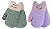 Arctic Paw Kids Gloves Winter Baby Gloves Girls Gloves Childrens Gloves Infant Mittens Outdoor Sherpa Lined Winter Mitten Gloves, Purple/Green