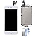 LLLtrade For iPhone 6 Plus (5.5 inch) Full Assembly Replacement LCD Display Screen, Facing Proximity Sensor + Ear Speaker+ Front Camera + Home Button (Without Touch ID) (White)