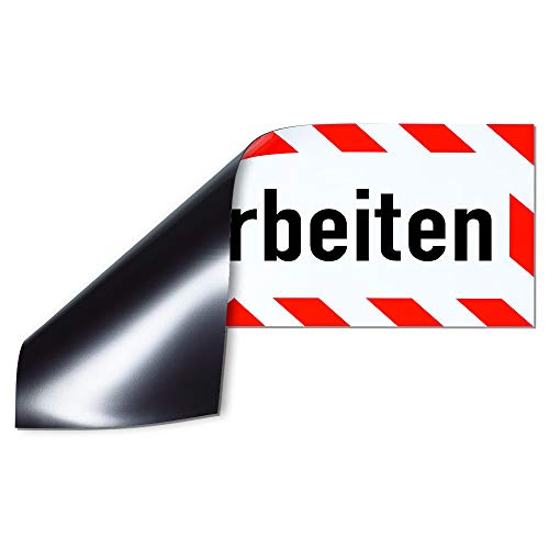 Magnetschild Forstarbeiten | Schild magnetisch | mehrere GröÃen lieferbar (35 x 11 cm) – Bild 3