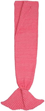 2017 Latest Cozy Soft Pink Mermaid Tail Blanket 140X70cm