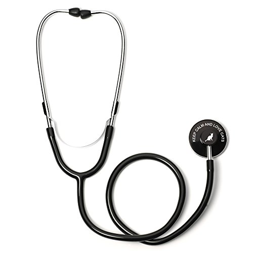 Keep Calm and Love Cats Single Head Stethoscope (Black)