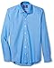Amazon Brand - Buttoned Down Men's Slim-Fit Spread Collar Solid Pinpoint Dress Shirt, Supima Cotton Non-Iron