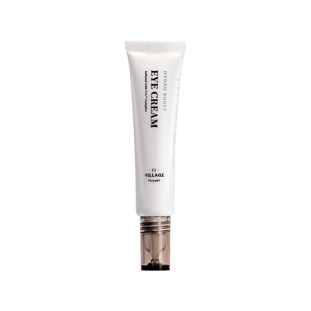 [VILLAGE 11 FACTORY] HYDRO BOOST EYE CREAM (25ml) Korean Skincare - Nourishing Eye Cream with Shea Butter & Hyaluronic Acid - 92% Natural Ingredients - Vegan Formula