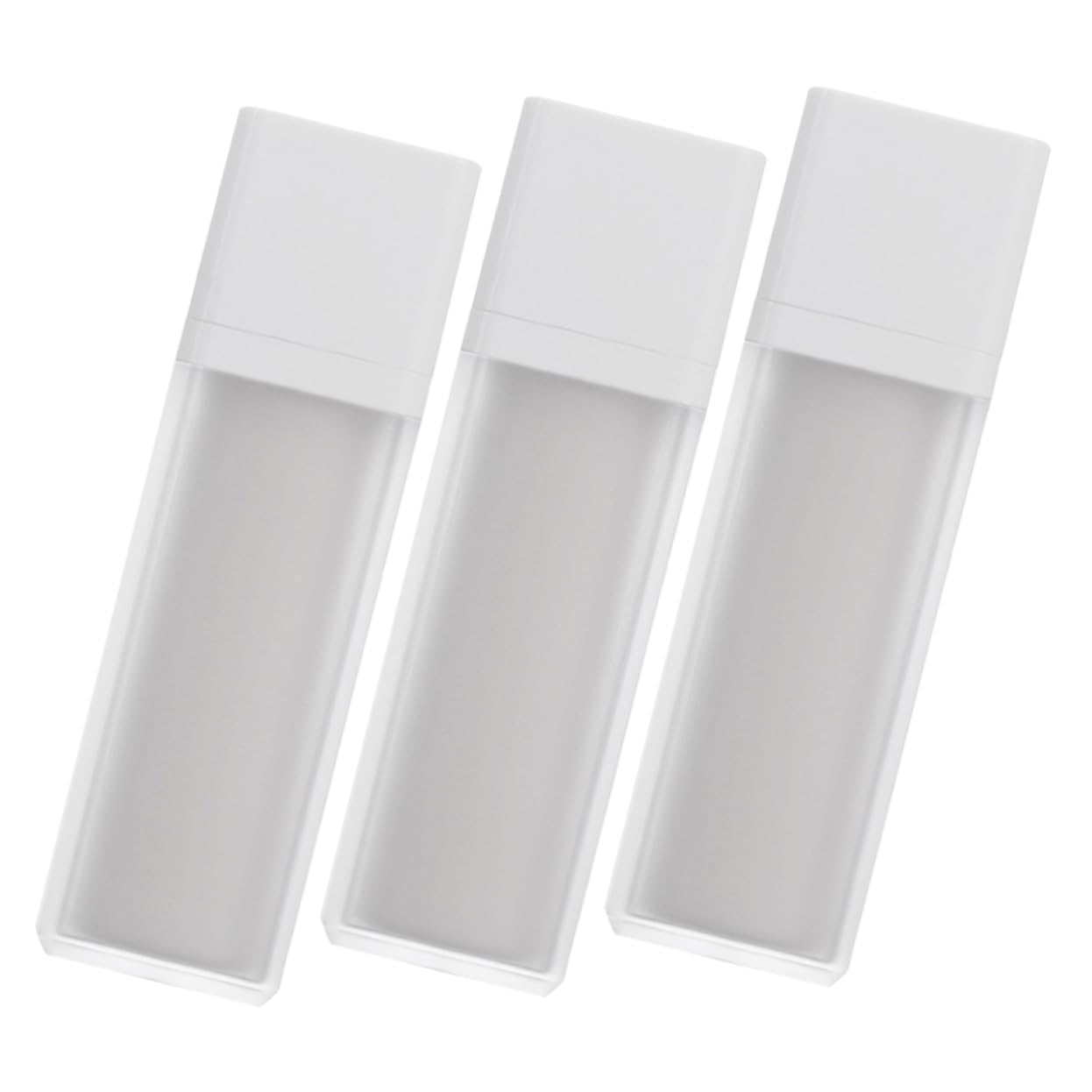 Beatifufu 3 Pcs Airless Pump Bottle Refillable Travel Lotion Pump Containers Vacuum for Toiletries Creams and Lotions Ideal for Travel and Home Use