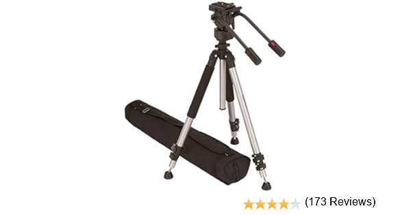 AmazonBasics - Trípode para cámara de vídeo, de 170 cm, con bolsa ...