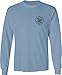 Joe's USA Koloa Surf Long Sleeve Black Marlin Cotton T-Shirts. Regular, Big & Tall