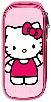 MPJTJGWZ Pencil Case, High Capacity Pink Hello Kitty Print Pens Pouch Bag Cosmetic Bag