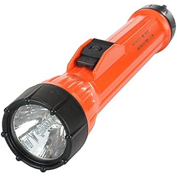 Orange Explosion Proof Flashlight - Class 1, Division 1 Light - Waterproof - MADE IN THE USA