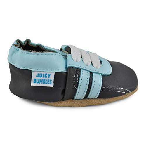 image for Juicy Bumbles Beautiful Soft Leather Baby Shoes - Crib Shoes with Sued