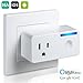 Bropang WiFi Smart Plug Outlet with Energy Monitoring, No Hub Required, Works with Amazon Alexa Echo and Google Assistant, High Electrical Load Up-to 16A 1700W, Wireless Outlet Wi-Fi Plug P2 (1 Pack)