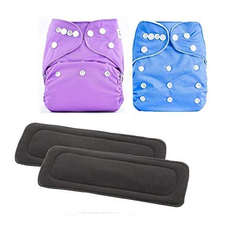 Ineffable Combo of Quirk Reusable Baby Washable Cloth Diaper Nappies with 5 Layered Baby Insert