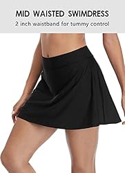 beautyin Women Black Swimming Suit Bottoms Skirt