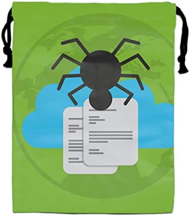 Drawstring Bags Cloud Computing Data Storage Sack Pack Kids Sport Storage Polyester Bag
