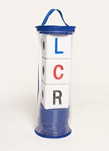 LCR Big Left Center Right Dice Game - Zip Bag (Blue) - Thumbnail 2