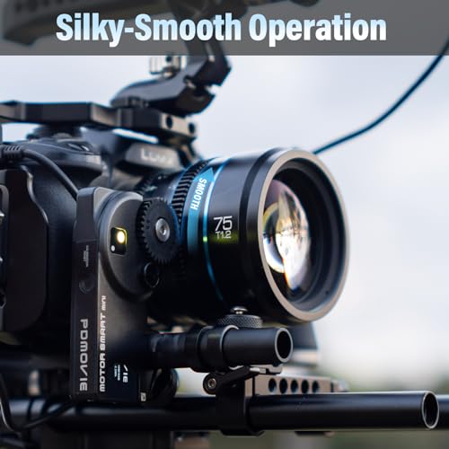 SIRUI Night Walker 75mm T1.2 S35 Cine Lens, Manual Lens Fixed Focal Lens, Compact and Lightweight, Vlogging, Portrait, for X Mount, X-T3, X-T5, X-T20, X-T30II, X-S10, X-S20, Black