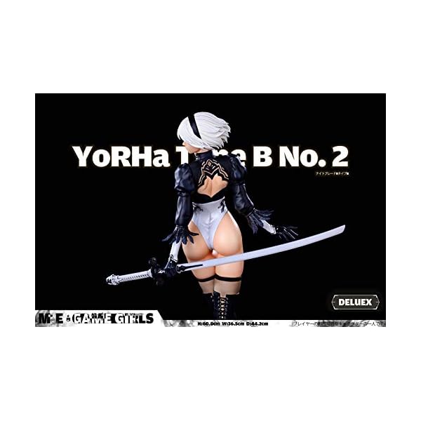 LBXKE Nier: Automatische Yorha No.2 Typ B 1/4 Skala Limited Version Figur Mit Doppelkopfskulptur Und Austauschbarer… – Bild 5