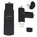 Dual Purpose16GB USB Drive,KINGWorld USB Flash Drive for Cell Phones(Not for iPhone Products),Tablets and Personal Computers (Black-B)