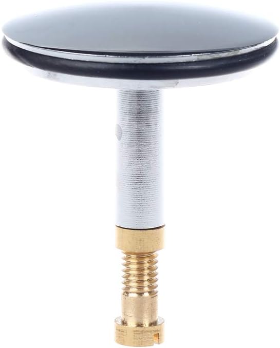 BAAQII 1PC Replacement Adjustable Bath Basin Kitchen Sink Up Bathtub Plug Chrome Stainless 1.73Inch (44mm)